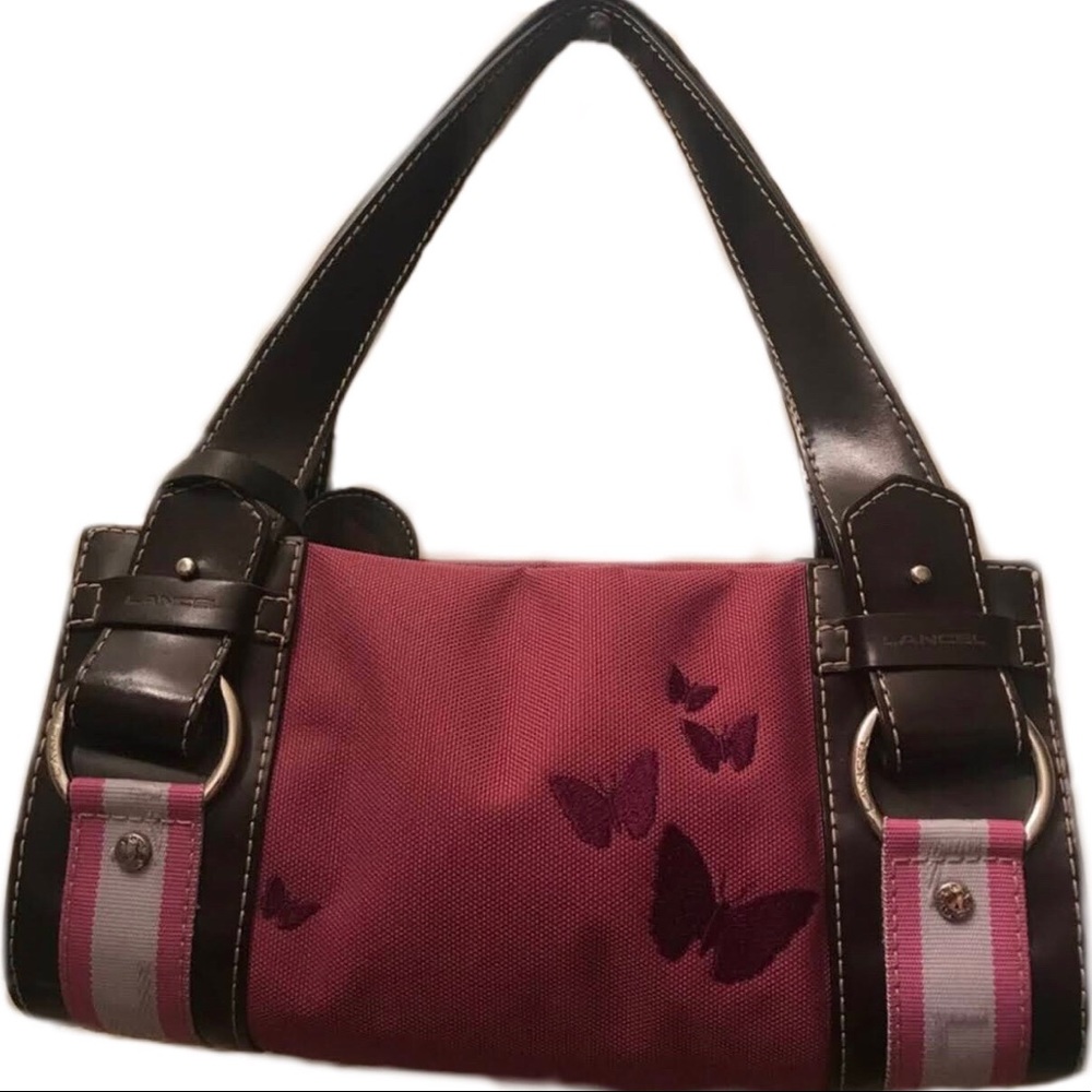 RARE Vintage Y2k LANCEL Paris Baguette Bag